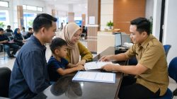 Ilustrasi pelayanan administrasi kependudukan kepada masyarakat